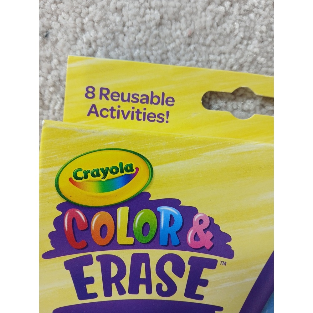 New Crayola Color & Erase Dinosaurs/Under The Sea Reusable Activity Set Markers - Picture 2 of 13